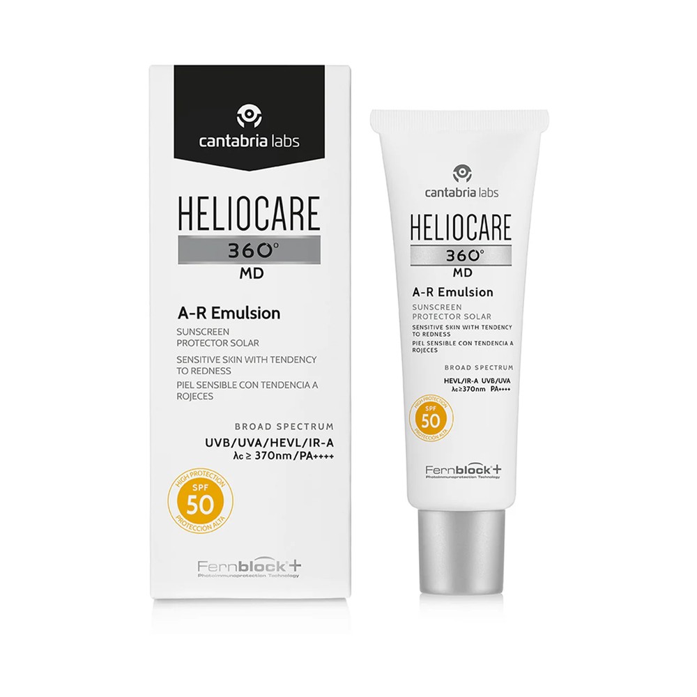 Heliocare 360 MD A-R Emulsion SPF 50 box and tube