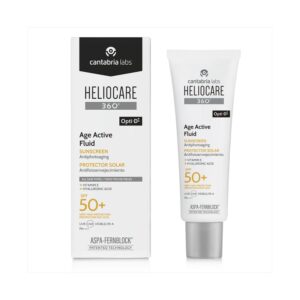 Heliocare 360 Age Active Fluid SPF 50 box and tube