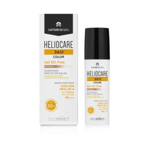 Heliocare 360 Color Gel Oil-Free Bronze SPF 50+ box and bottle